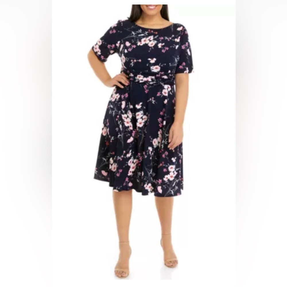 Jessica Howard Navy Professional Dress Size 18W